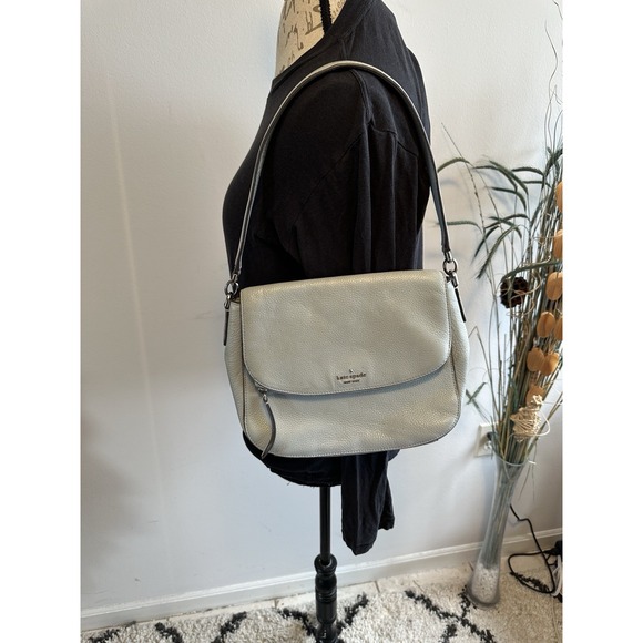 kate spade Handbags - Kate Spade New York Leila Medium Flap Shoulder Bag‎ Women's Handbag Mute blue.
